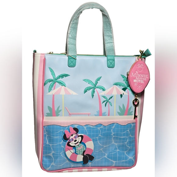 Loungefly Handbags - Loungefly Disney Minnie Mouse Tropical Paradise Tote Nwt